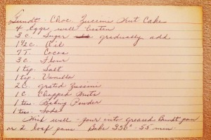 Bundt Chocolate Zuccini Nut Cake